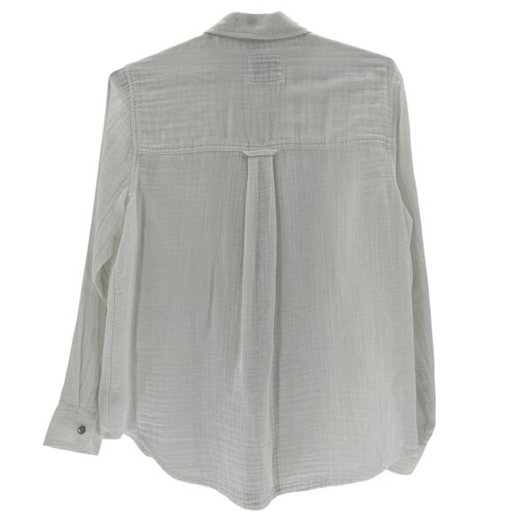 Rails Gauze White Ellis Button Down Shirt Size S - Picture 3 of 4